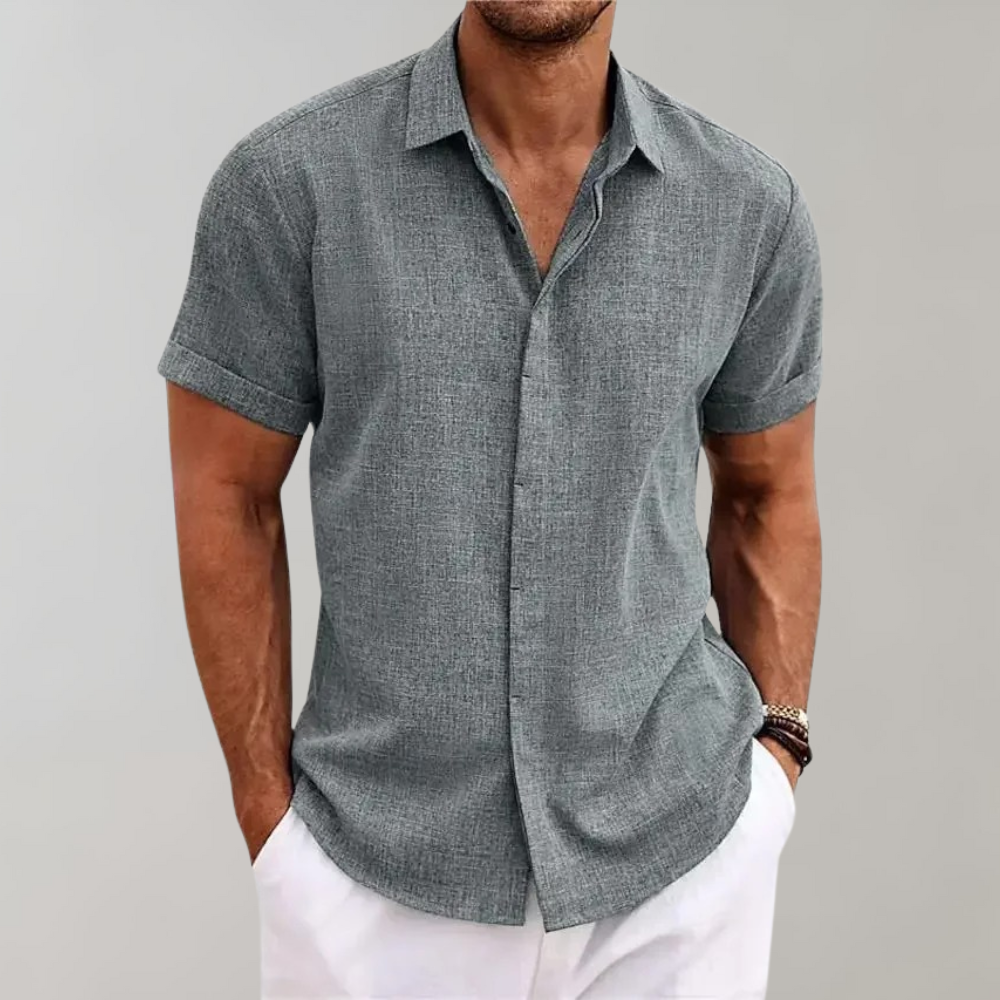 Elijah | Relaxed Fit Kurzarm Stylisches Sommerhemd