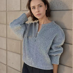 Mia | Strickjacke mit Langarm und Reißverschluss Zendoo.de