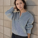 Mia | Strickjacke mit Langarm und Reißverschluss Zendoo.de