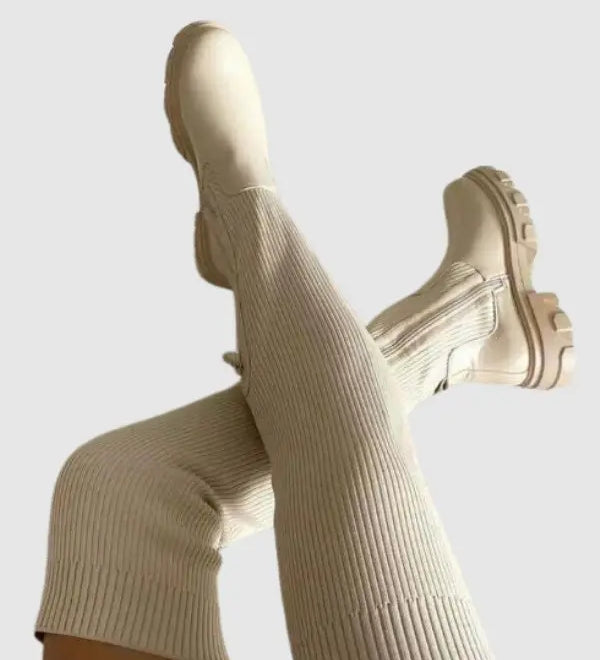 Charlotte | Stretch Strickstiefel Zendoo.de