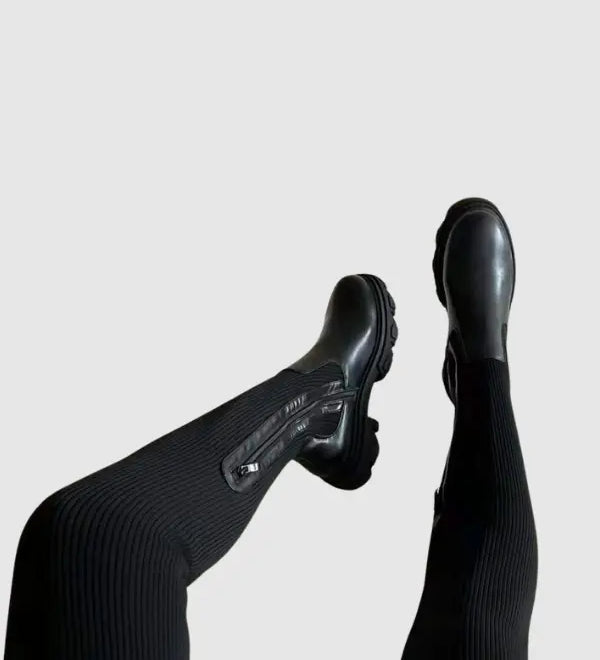 Charlotte | Stretch Strickstiefel Zendoo.de