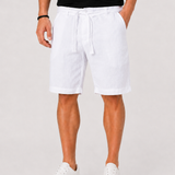 Herren Leinen Shorts mit Kordelzug