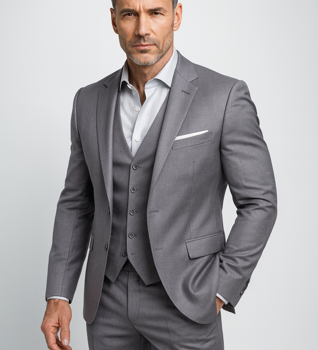 Herren Dreiteiliger Anzug mit Weste und Hose