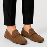 Herren Wildleder Mokassin mit Penny-Riemen