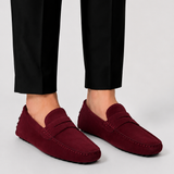 Herren Wildleder Mokassin mit Penny-Riemen