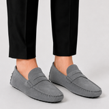 Herren Wildleder Mokassin mit Penny-Riemen