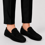 Herren Wildleder Mokassin mit Penny-Riemen