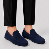 Herren Wildleder Mokassin mit Penny-Riemen