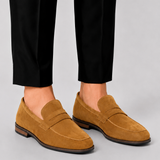 Herren Wildleder Loafer mit Penny-Riemen
