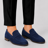 Herren Wildleder Loafer mit Penny-Riemen