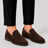 Herren Wildleder Loafer mit Penny-Riemen