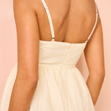 Boho Maxikleid mit Stickerei und Spaghettiträgern für Damen