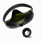 Fay | Kleine strukturierte Damenhandtasche aus echtem Leder mit Drehverschluss & Top-Handle