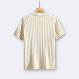 Stilvolles Strickhemd mit Kurzarm