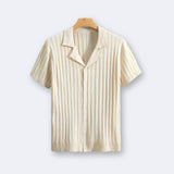 Stilvolles Strickhemd mit Kurzarm