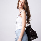 City-Handtasche mit Crossbody-Option und praktischen Fächern