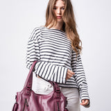 City-Handtasche mit Crossbody-Option und praktischen Fächern