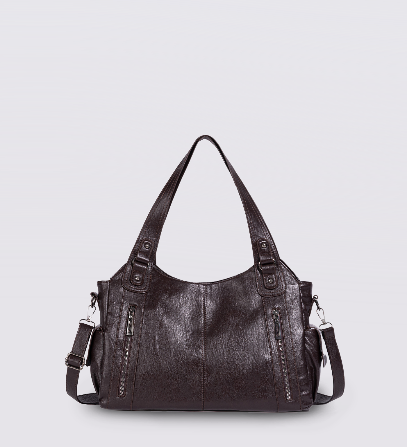 City-Handtasche mit Crossbody-Option und praktischen Fächern