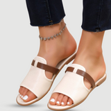 Eleganten Sandalen in Cremeweiß