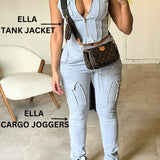 Hannah | Bequemer Cargo-Trainingsanzug für unterwegs