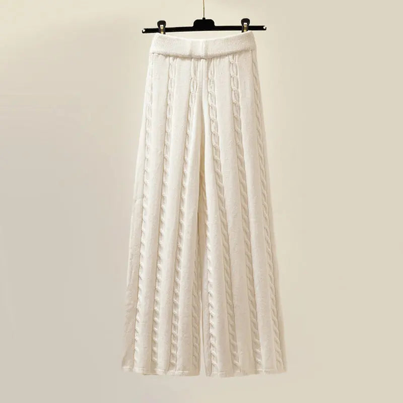 Angela | Dreiteiliges Luxus-Strick-Winterset – Eleganz und Wärme für Kalte Tage Zendoo.de