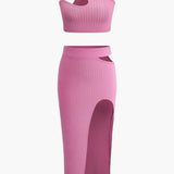 Romy | Asymmetrisches Zweiteiler-Set mit Cut-Out-Details