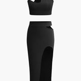 Romy | Asymmetrisches Zweiteiler-Set mit Cut-Out-Details