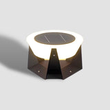 Solarbetriebene LED-Außenlampe mit geometrischem Design