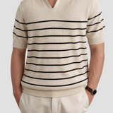 Gestreiftes Herren-Poloshirt mit kurzen Ärmeln – Zeitlos &amp; Vielseitig