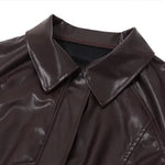 Gercy | Übergroße Kunstlederjacke Zendoo.de