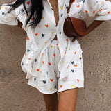 Amira | Herz-Print Zweiteiler-Set – Perfekt für entspannte Sommertage