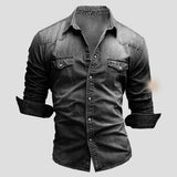 Cedric | Herren Denim-Hemd in Vintage-Optik