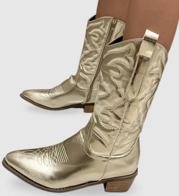 Geneva | Elegante Cowboy-Stiefel aus Metall Zendoo.de