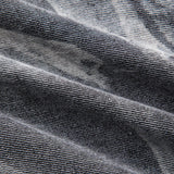 Raven | Cropped Denim-Weste in Grau mit Metallelementen – Urban und Edgy