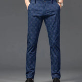 Richard | Herren Maßgeschneiderte Karierten Hosen Elegante Slim Fit Hose