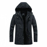 Wattierte Winterjacke mit Kapuze – Robuste Outdoorjacke für kalte Tage
