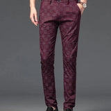 Richard | Herren Maßgeschneiderte Karierten Hosen Elegante Slim Fit Hose