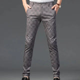 Richard | Herren Maßgeschneiderte Karierten Hosen Elegante Slim Fit Hose