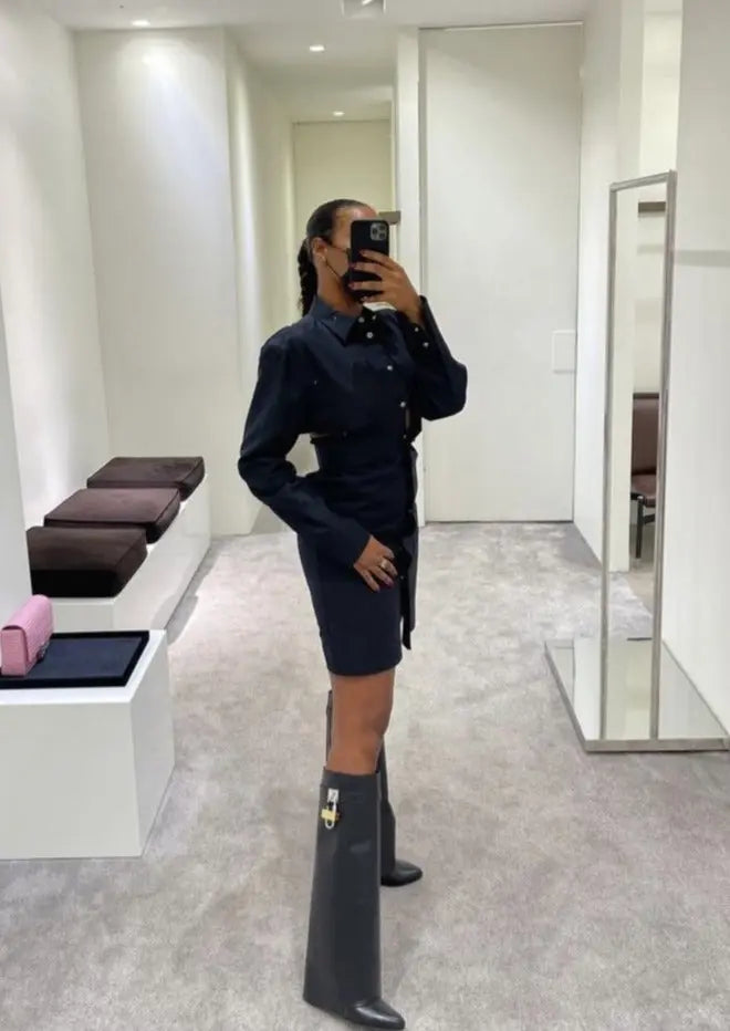 Sophie | Hochwertige Hilary-Stiefel aus Schwarzem Rindsleder – Eleganz und Qualität Zendoo.de