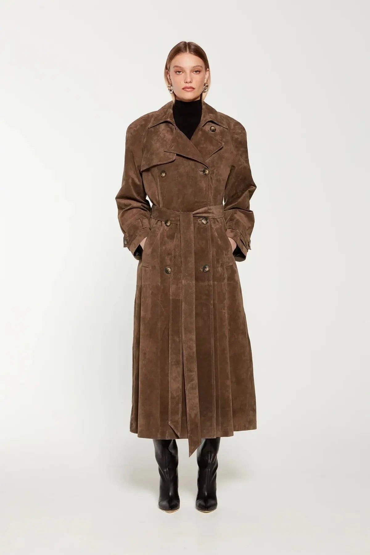 Ella | Wildleder Trenchcoat Zendoo.de