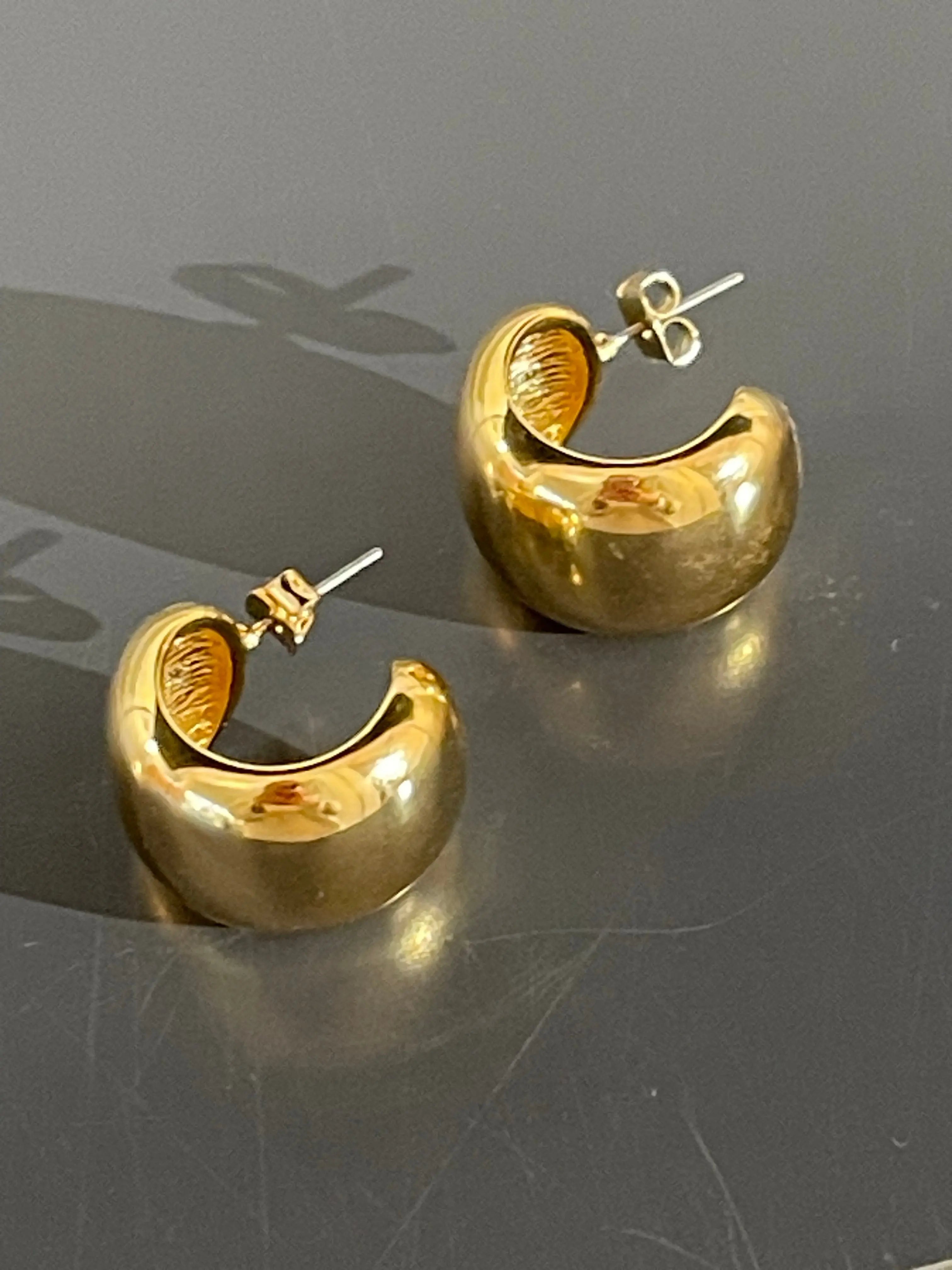 Zendoo | Große runde Ohrringe Gold Zendoo.de