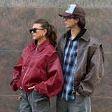 Jade | Übergroße Kontrastnaht Jacke Zendoo.de