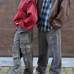 Jade | Übergroße Kontrastnaht Jacke Zendoo.de