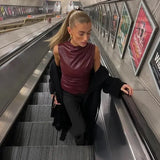 Mia | Rotes Top in Burgunder Zendoo.de