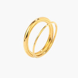 Aria | Gold Ton Glänzen Unendlicher Bandring