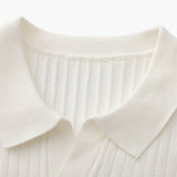 Christian | Herren Kurzarm Fein Rippenstrick Polo-Shirt