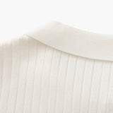 Christian | Herren Kurzarm Fein Rippenstrick Polo-Shirt