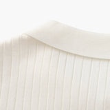 Christian | Herren Kurzarm Fein Rippenstrick Polo-Shirt