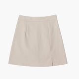 Elizabeth | Rücken-Reißverschluss Minirock mit dezentem Schlitz