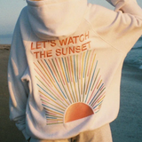 Surf Wave Kapuzenpullover mit Stickerei – Lässiger Hoodie im Strandstil